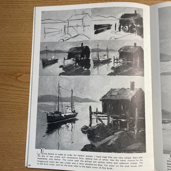 Red Barns & Other Scenes Dewitz Walter T Foster #111 Vtg Art Instruction Book - Picture 5 of 10